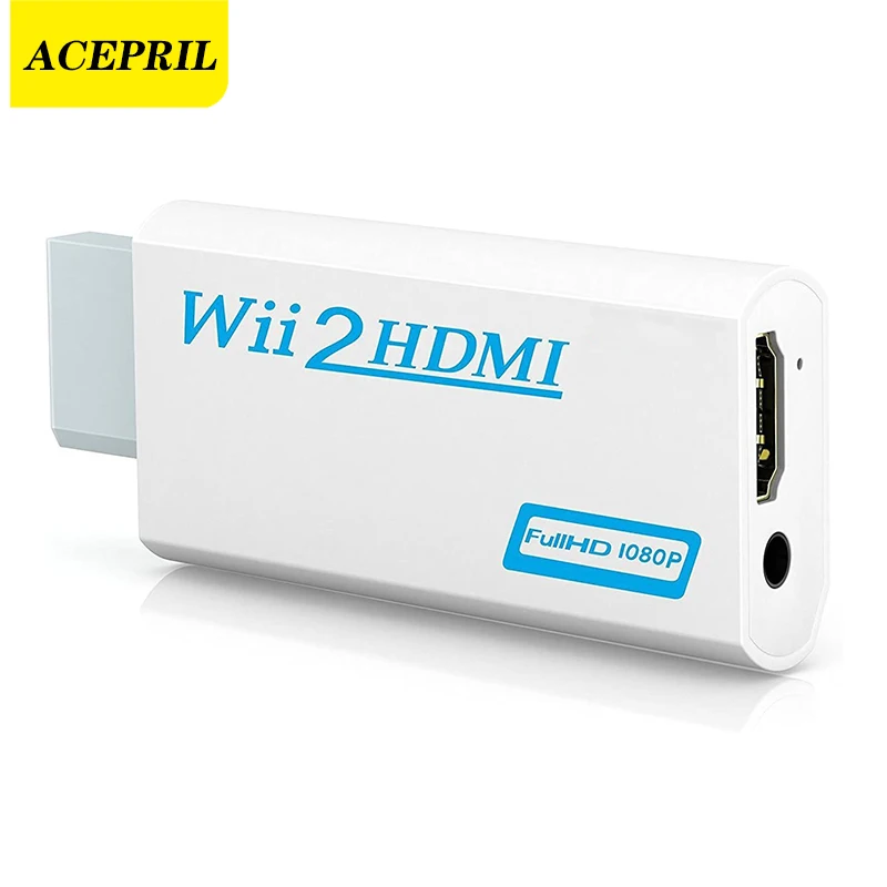Адаптер-конвертер ACEPRIL для Wii в HDMI Разъем 1080P выход видео и аудио 3 5 мм поддерживает