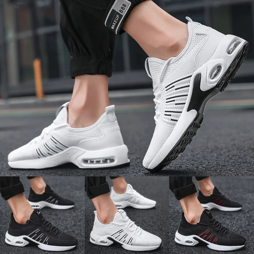 

SAGACE fashion Sneakers Men Fly Woven Breathable Walking Sneakers Tenis Outdoor Ultra Light Casual Shoes mens casual shoes hot