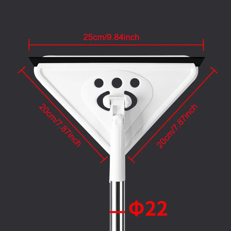

Rotating Triangle Retractable Cleaning Mop Scalable Tub Tile Wring Mop Replace Sponge Glass Brush Kitchen Window Cleaning Tools