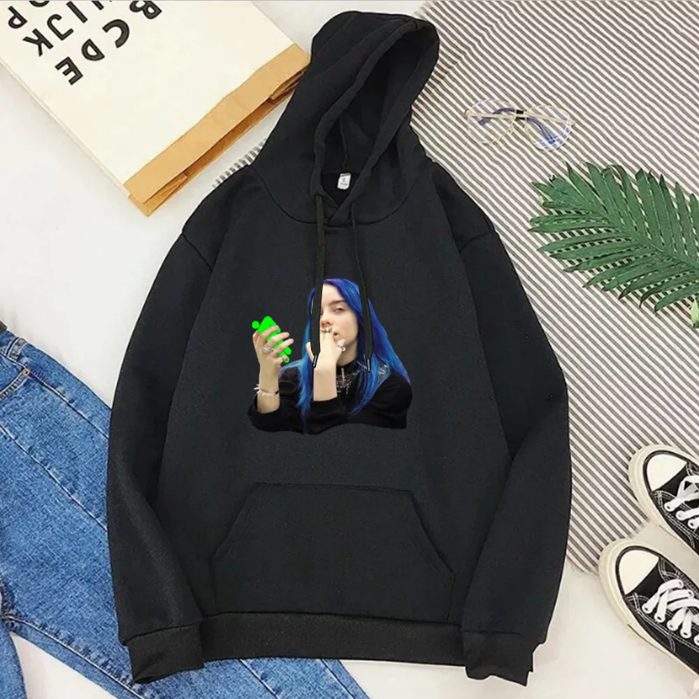 

Harajuku Streetwear Sweatshirt Plus Size Women Gothic Holding Sweatshirt Pink Hoodie