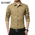 Мужская приталенная рубашка из 2021 хлопка, с длинным рукавом, размеры до 4XL, 100%