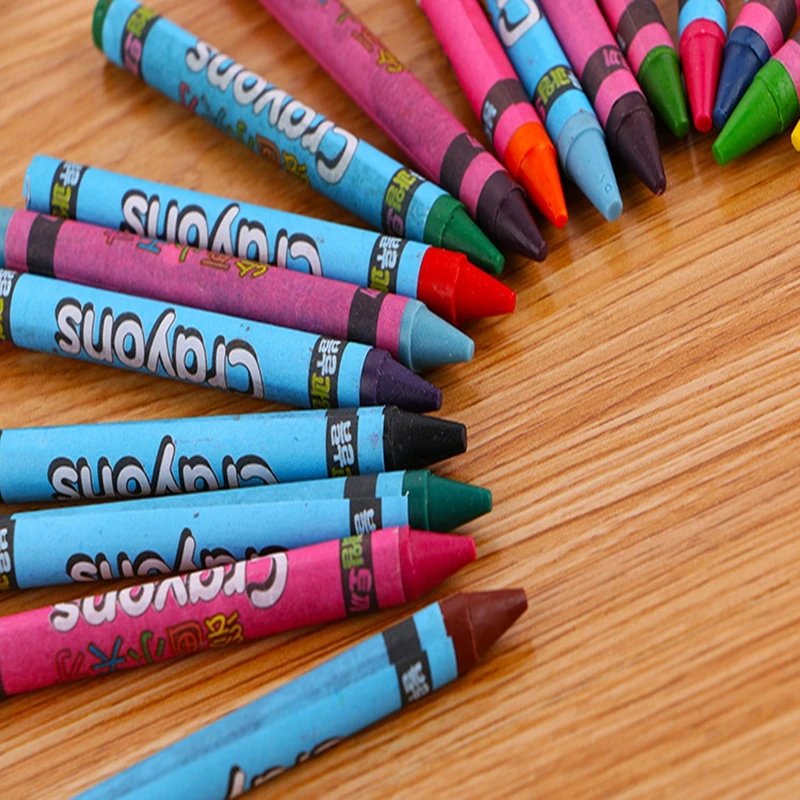 Необычные Мультяшные карандаши 8/12/24 цветов нетоксичные для рисования маслом