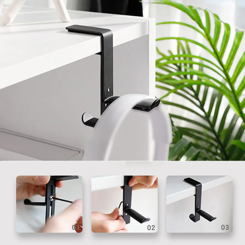 

3 Color Desk Mount Universal Office Hanger Gaming Headphone Stand Bracket Display Rack Headset Holder Space Saving Table Clamp