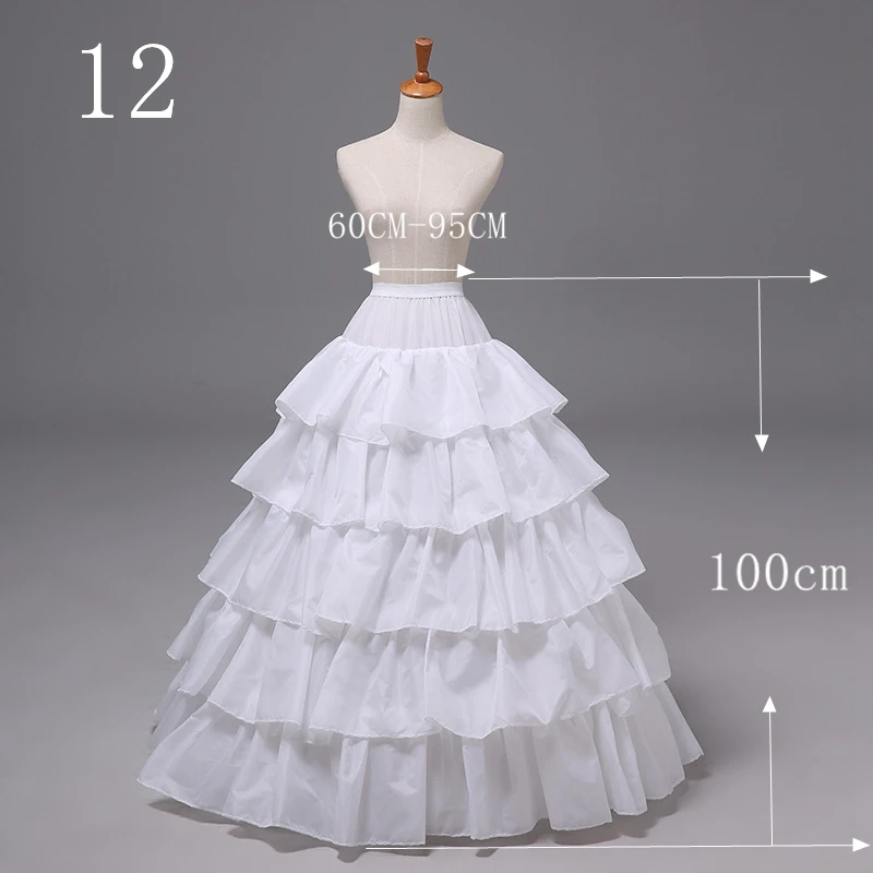 Hot Sell Many Styles  Bridal Wedding Petticoat Hoop Crinoline Prom Underskirt Fancy Skirt Slip