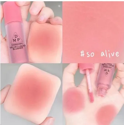 1 шт. жидкие румяна бархатные матовые пигмент для лица стойкие натуральные Румяна