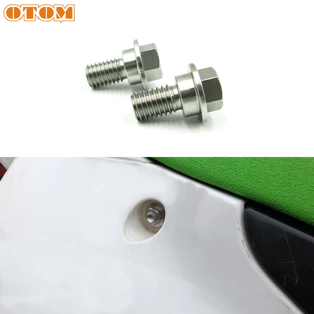 

OTOM Motorbike M8*1.25 Seat Screw CNC Machining Stainless Steel Cushion Side Bolt Nut For KAWASAKI KX125 KX250F KXL450R KX500