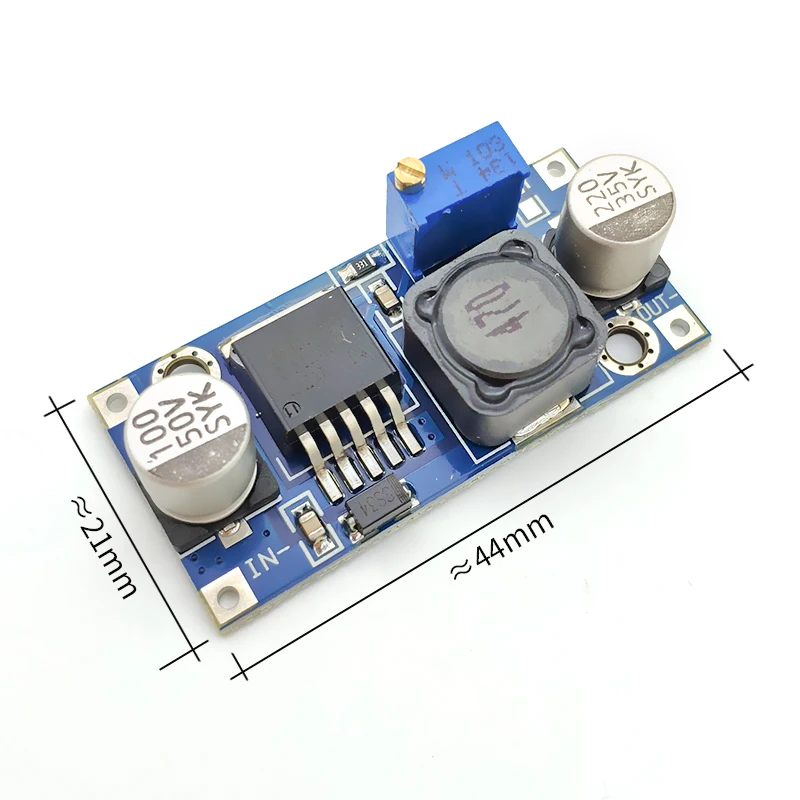 100 шт./лот LM2596 LM2596S DC-DC Регулируемый понижающий модуль питания, высокое качество