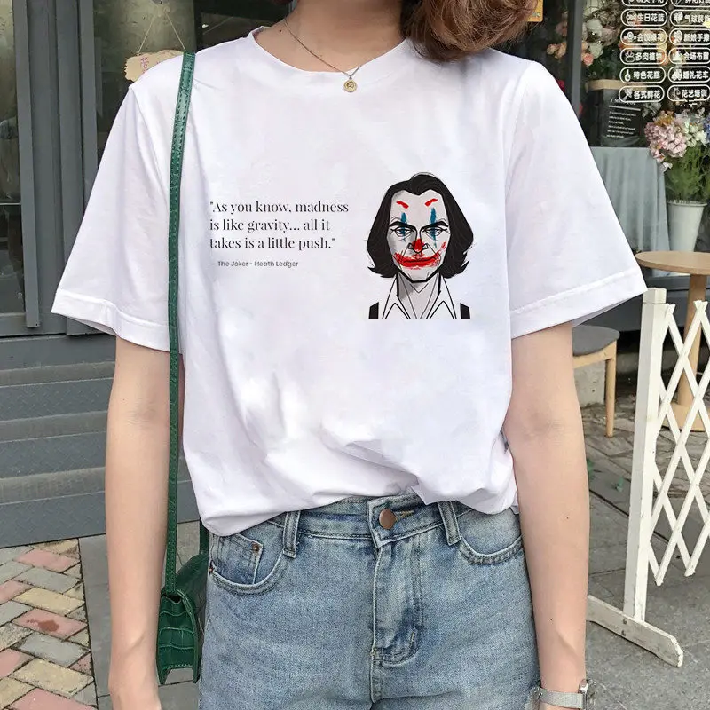 Женская футболка Joaquin Phoenix horror Футболка Harajuku с графическим принтом универсальная