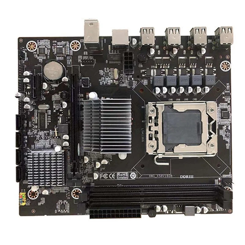 X58 Lga1366 материнская плата поддерживает Reg Ecc Ddr3 и Xeon процессор для Amd Rx серии