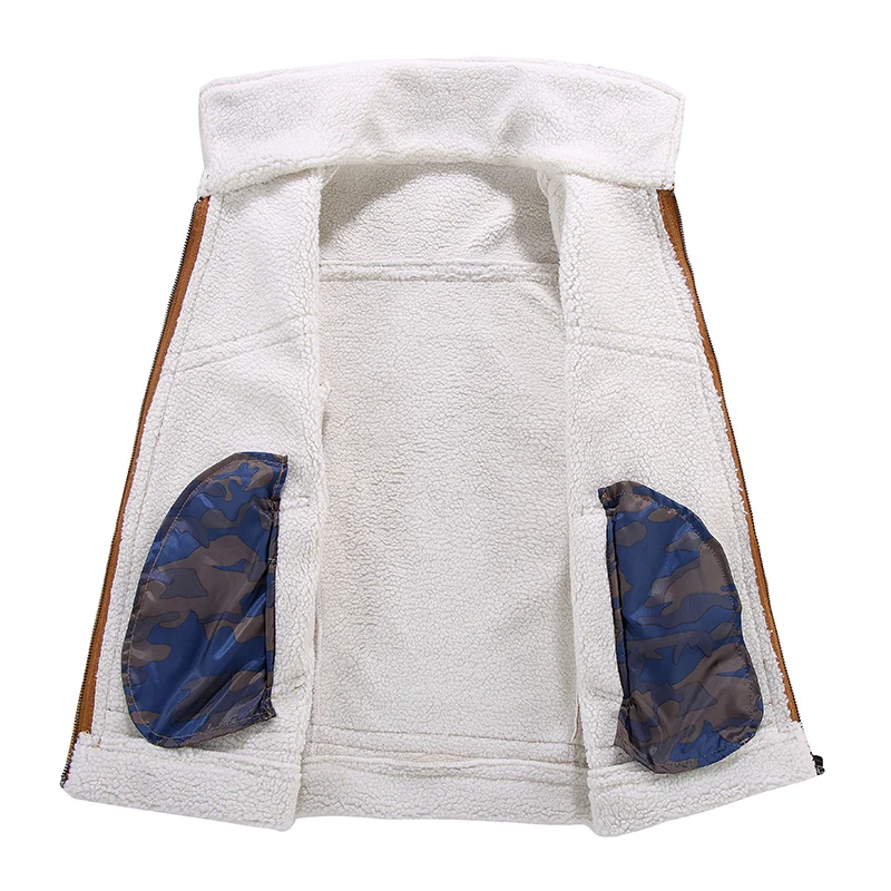 Мотоциклетная куртка-Авиатор Мужская теплая флисовая Повседневная зимняя