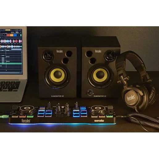 Набор начинающего ди-джея Hercules DJStarter Kit: DJ Control Starlight DJMonitor 32 наушники HDP M40.2. |