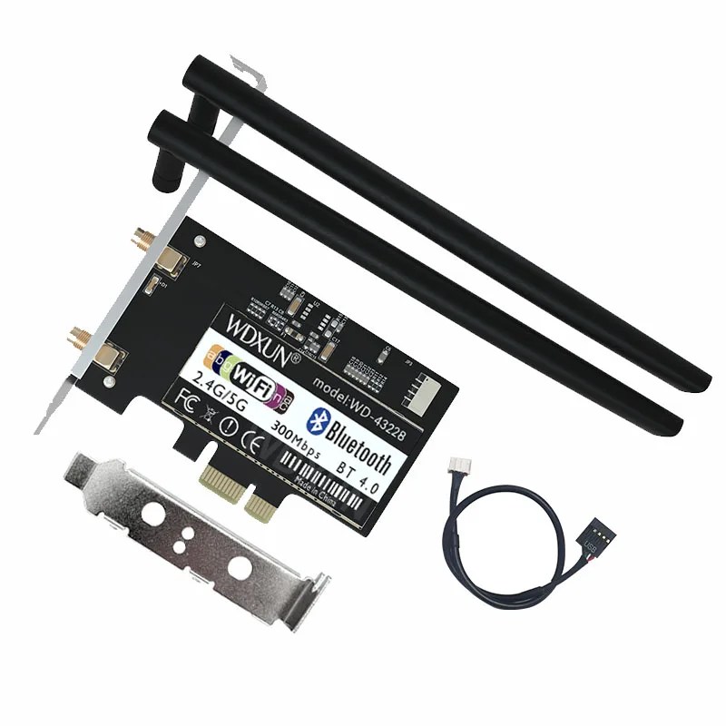 Desktop PCIE WiFi bcm943228 BCM43228hmb 2.4GHz and 5GHz 802.11abgn bt Bluetooth 4.0 wifi card BCM943228HMB | Компьютеры и офис