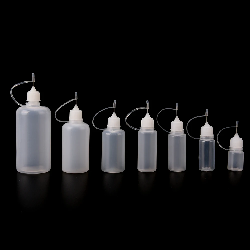 

5ml-100ml PE Plastic Needle Bottle Cigar Travel Dropper Juice Eye Liquid Container Solvent Light Oils Eye Drops Saline