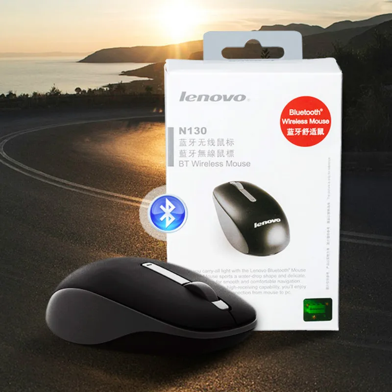 Беспроводная bluetooth мышь Lenovo N130 желтая и черная|Мыши| |
