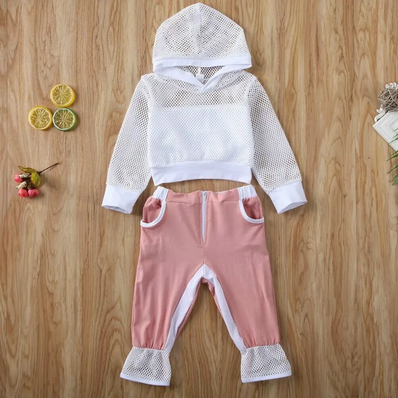 

CANIS Toddler Kid Baby Girl Pullover Hooded Sweatershirt Top + Long Pants Outfit Clothes Set Tracksuit