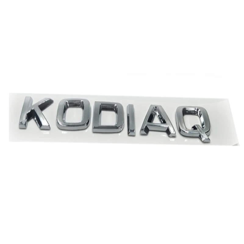KODIAQ Новая наклейка для машины 3D ABS наклейка эмблема хром логотип для Skoda Octavia 2 A7 A5 Kodiaq Superb Fabia Yeti Rapid 1ZD853675 - Название цвета: KODIAQ