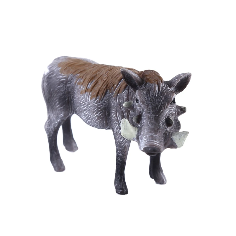 Имитация оленя Warthog Lynx Мандрель Ослик Гиббон Porcupine Kiwi Bird Chimpanzee ПВХ Модель