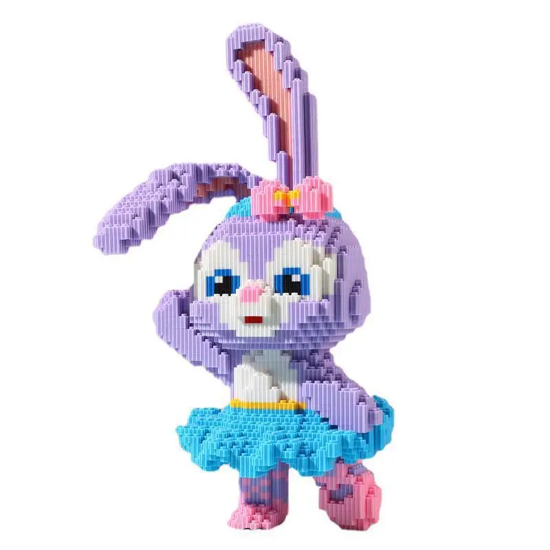 

Anime Figure Stellalou Building Blocks Brinquedos Duplo Educational Toys Halo Mega Construx Construction Set for Girls Friends