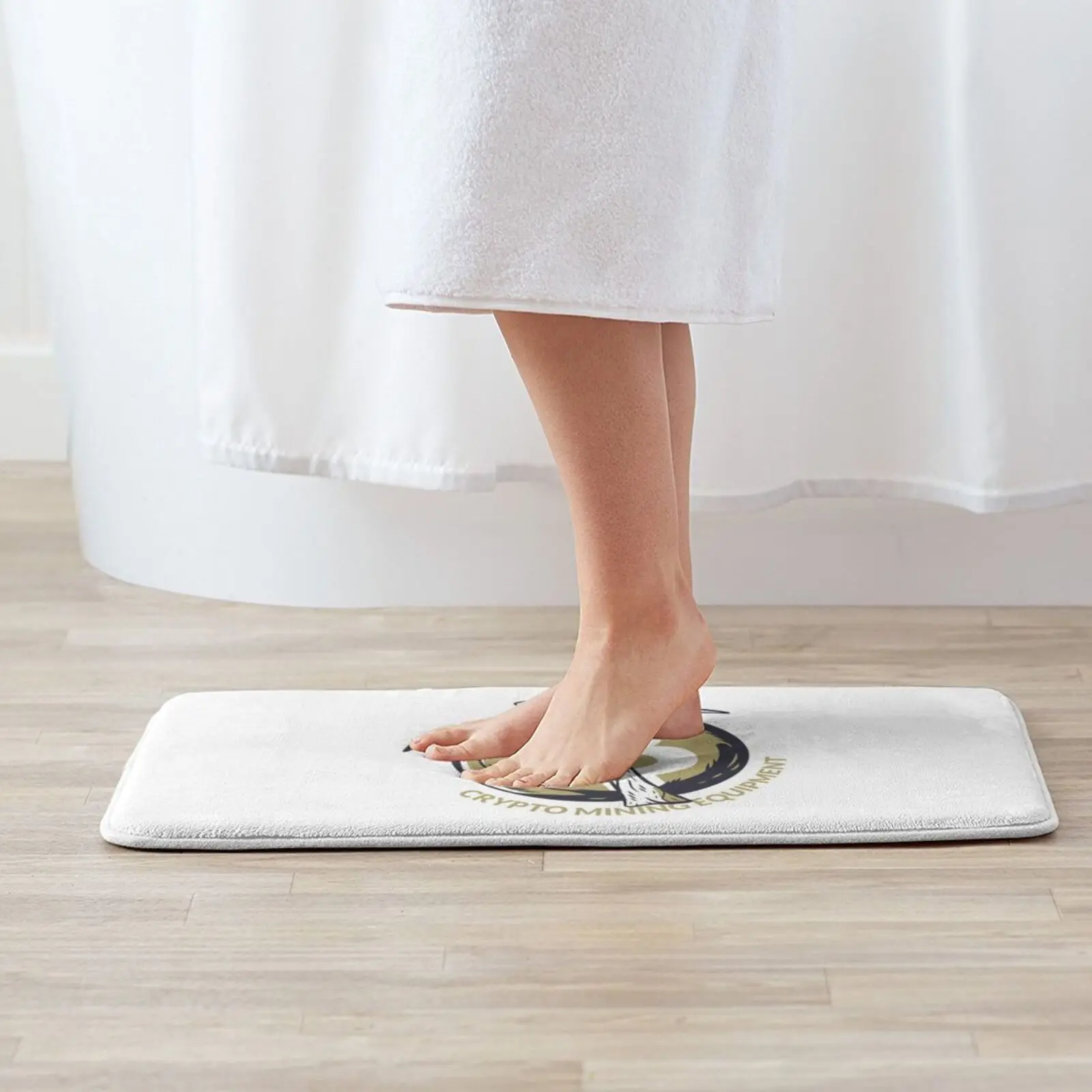 Ковер для добычи биткоинов дизайн криптовалютического логотипа коврик входной