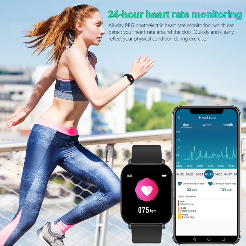 

Smartwatch Waterproof Sleep Body Temperature Detection Bluetooth Smart Watch for Android Phone