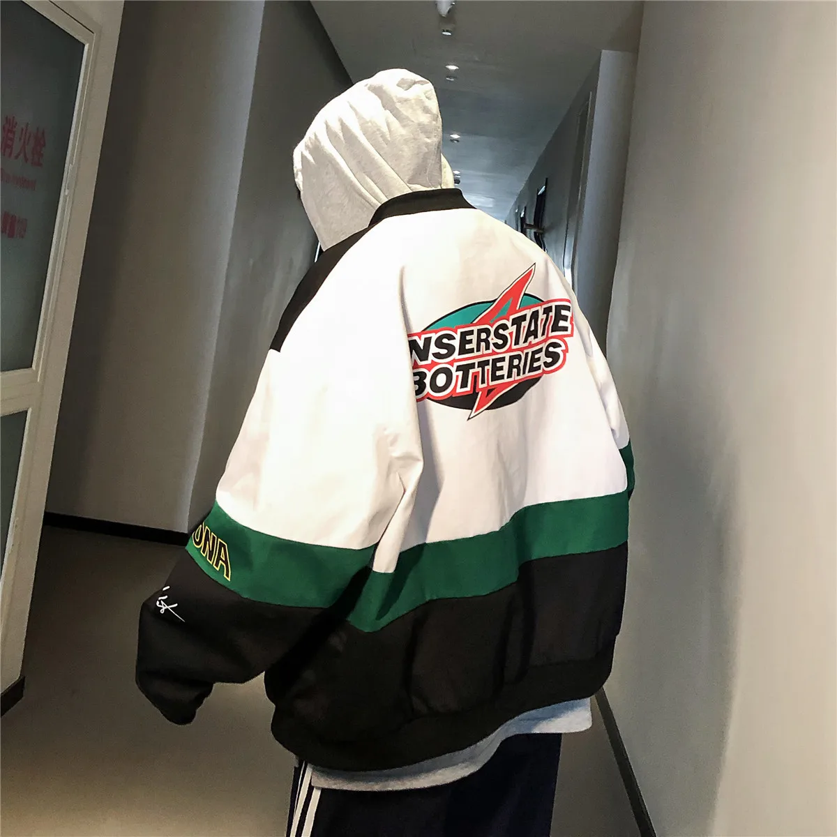 2021 New Men's Patchwork Street Clothes Bomber Jacket Autumn Pilot Harajuku Hip Hop Windbreaker | Мужская одежда