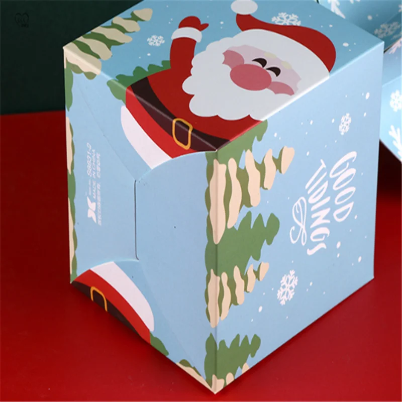 5 шт. креативная Подарочная коробка с рисунком яблока на Рождество украшение для