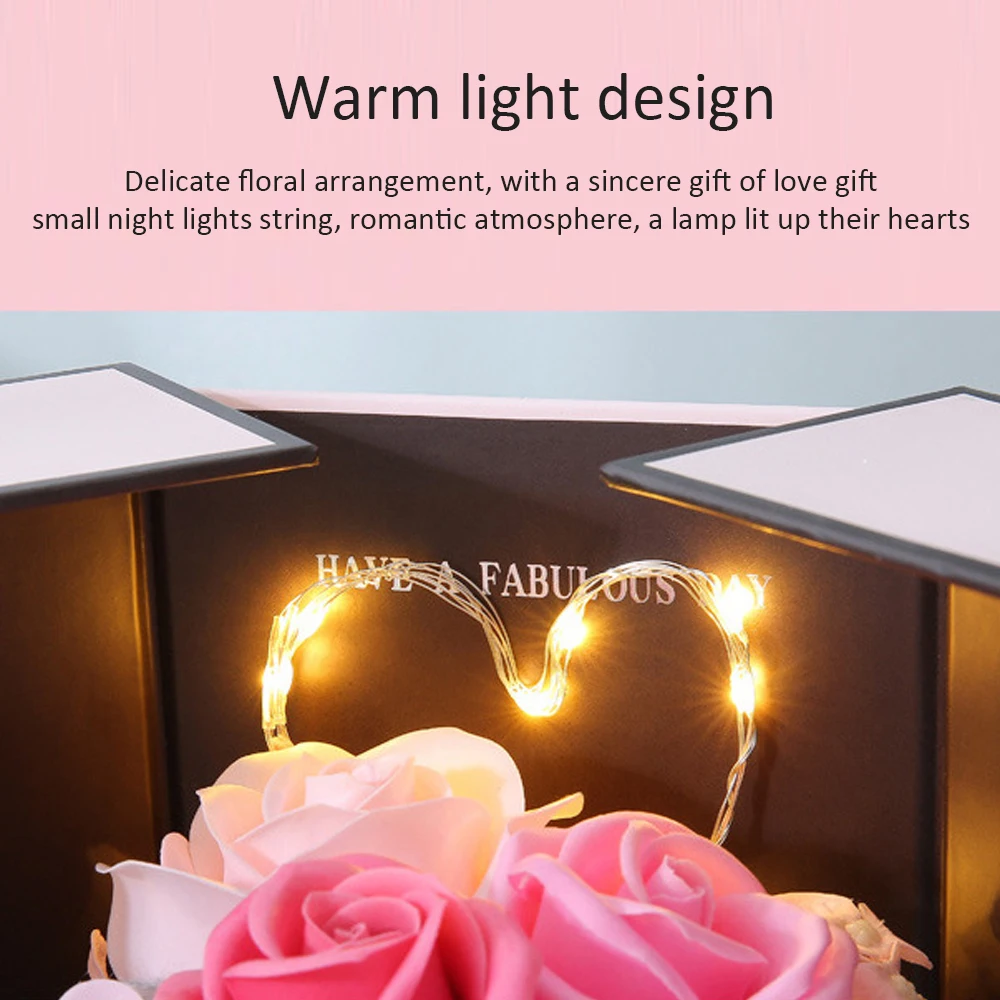 Подарочная коробка складная для цветов розы гостиной свадьбы романтическая