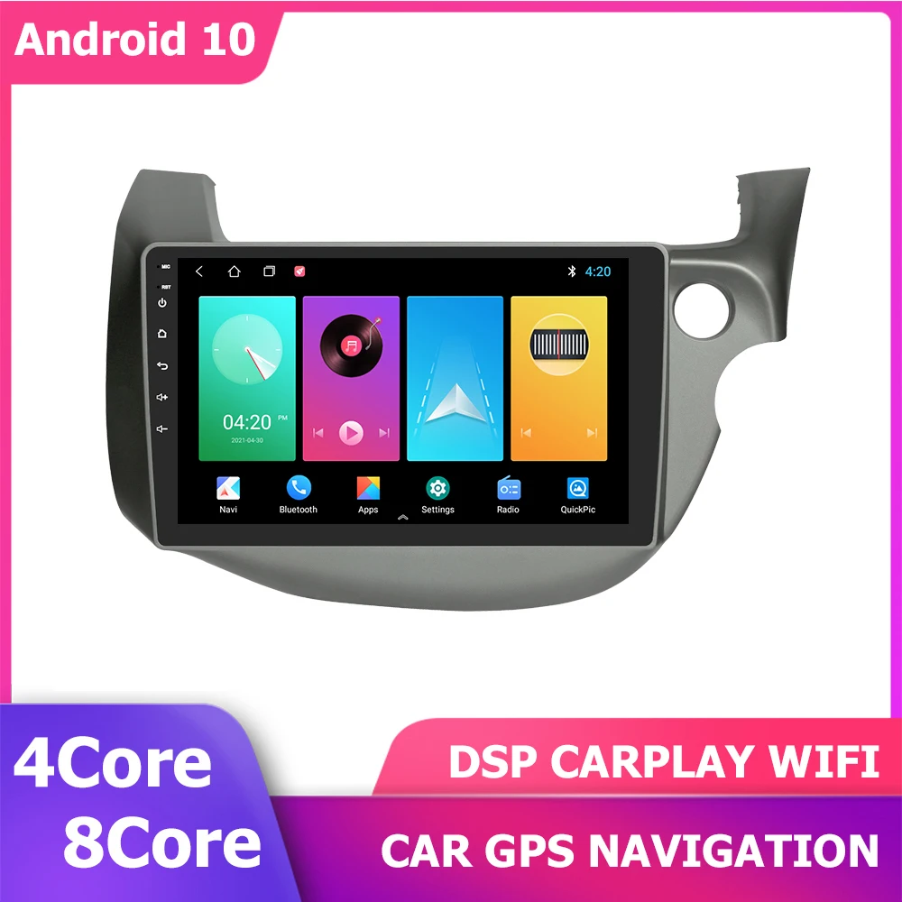 

Android 11 GPS Player 10'' Sat Navi Multimedia for Honda Fit RHD 2008-2013 DSP Carplay Stereo Navigation 8 core 1280*720 6+128GB