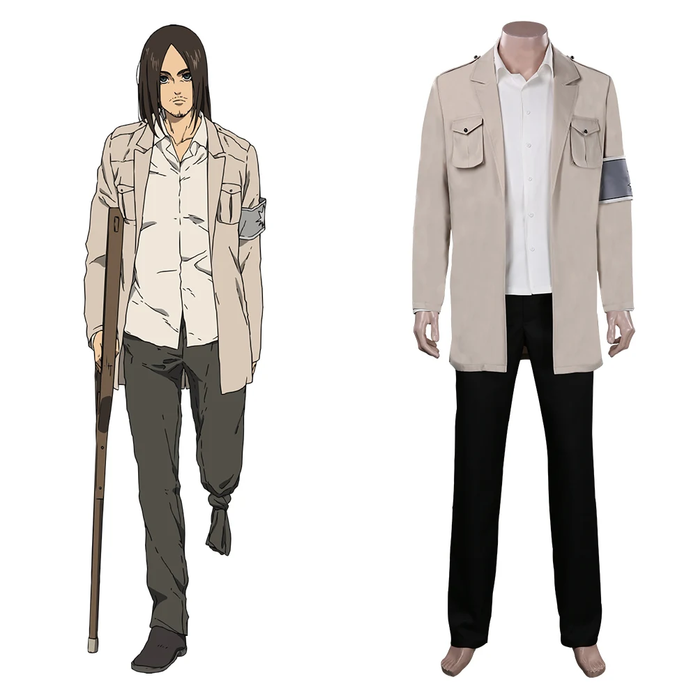 

Attack on Titan Eren Jaeger Cosplay Costume Shingeki no Kyojin Uniform Suit Halloween Carnival Outfits