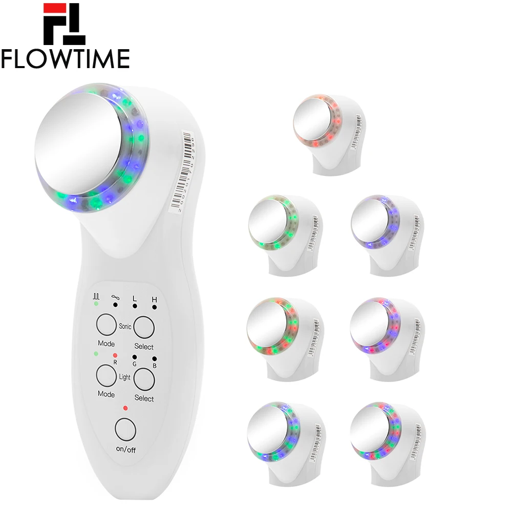 Ультразвуковой светодиодный фотонный светильник 7 цветов фототерапия