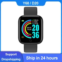 Новинка 2021, умные часы Y68 D20, фитнес-браслет, трекер, монитор сердечного ритма, давление, Bluetooth, умные часы для IOS, Android, PK D13