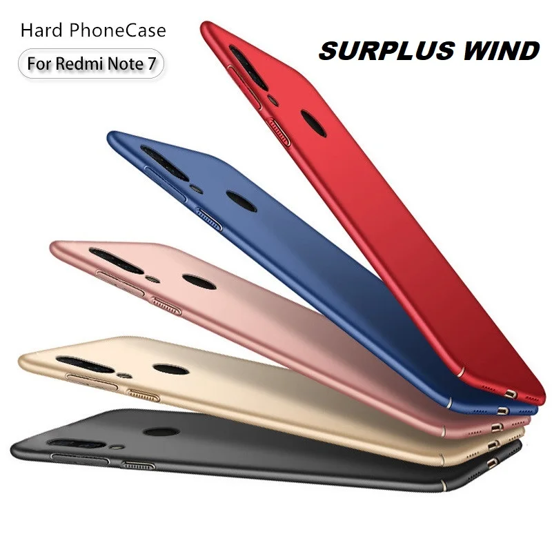 Для RedMi Note8P Note8 Note7 чехол для телефона Тонкий Жесткий ПК грязеотталкивающий задний