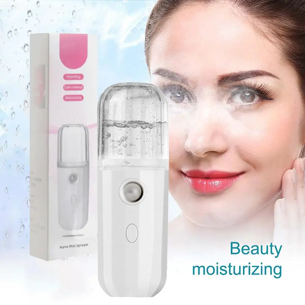 

30ml USB Portable Spray Humidifier Household Facial Steaming Water Sprayer Humidifier Diffuser Nano Face Spray Mist Skin Care
