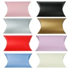 50p бумажная Подарочная коробка-подушка, коробки из крафт-бумаги для конфет, Подарочная коробка из ПВХ-бумаги, пакет, аксессуары для свадебной вечеринки, подарочная коробка