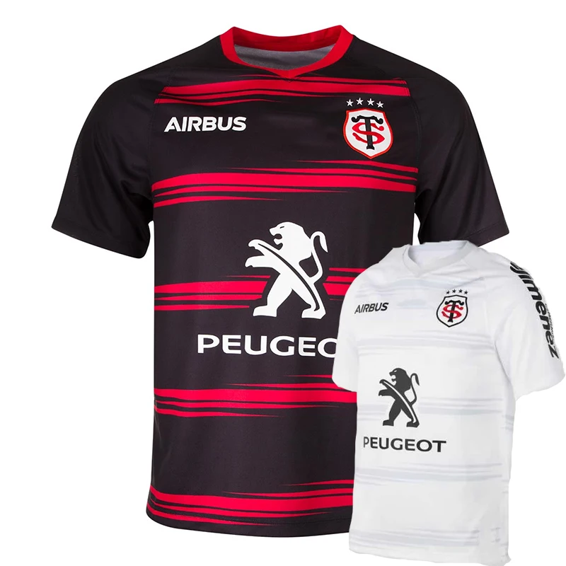 

2021 Zomer T-shirt Auto Logo Toulouse Thuis Europese Rugby Jersey Heruitgave Sweatshirt Top Shirt