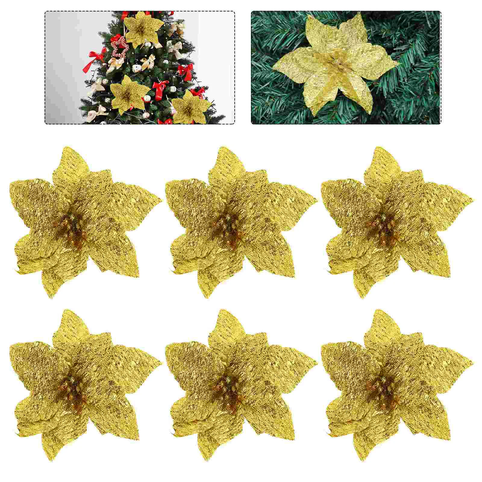 

12 шт., новогодние аксессуары для украшения ёлки