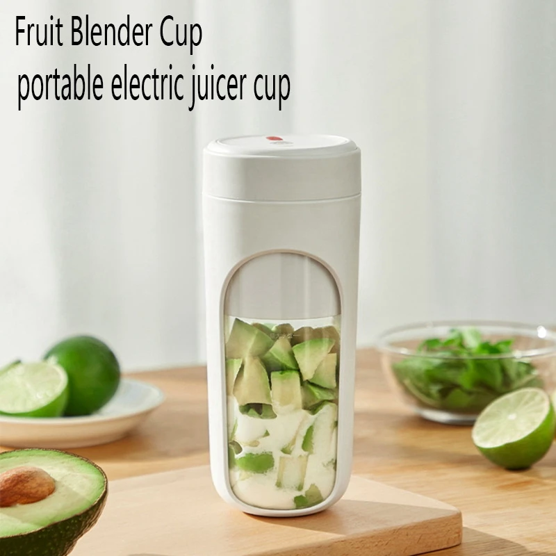 USB Portable Blender Double Blade Fruit Blender Cup 300Ml Smoothies Maker Personal Blenders