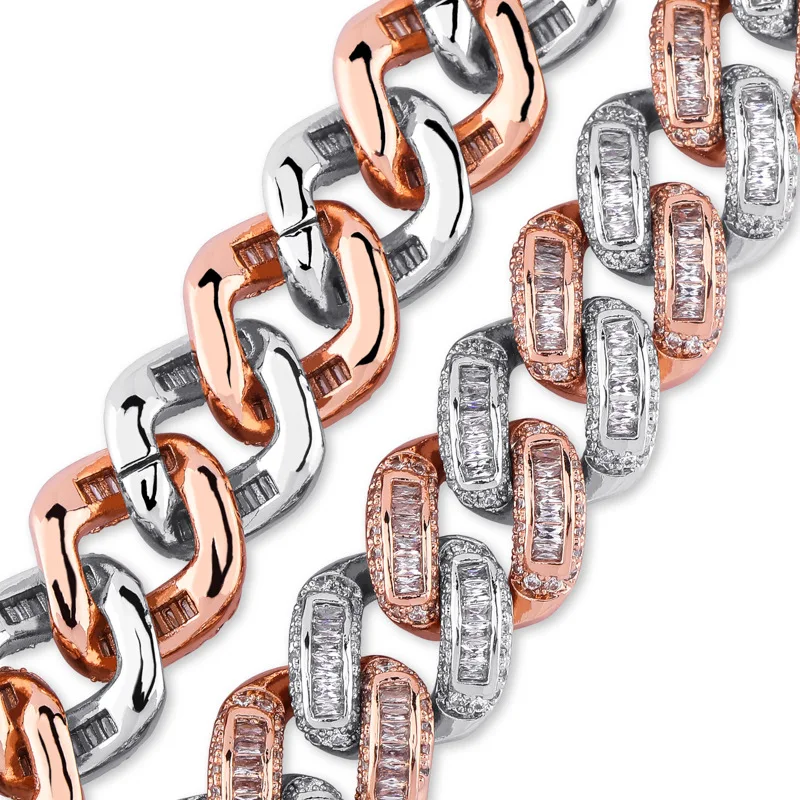 Хип-хоп Iced Out AAA CZ камень Bling кантри кубинские звенья цепи ожерелья личность может открыть замок для мужчин Bling рэппер ювелирные изделия