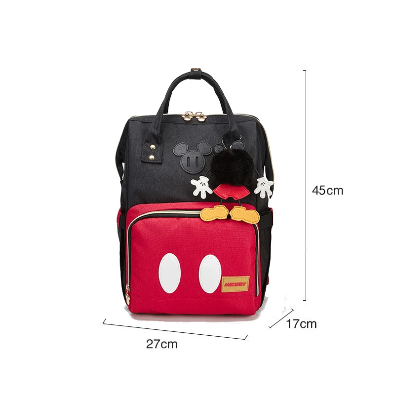Disney Minnie Mickey Детская сумка для подгузников USB Водонепроницаемая модная мам