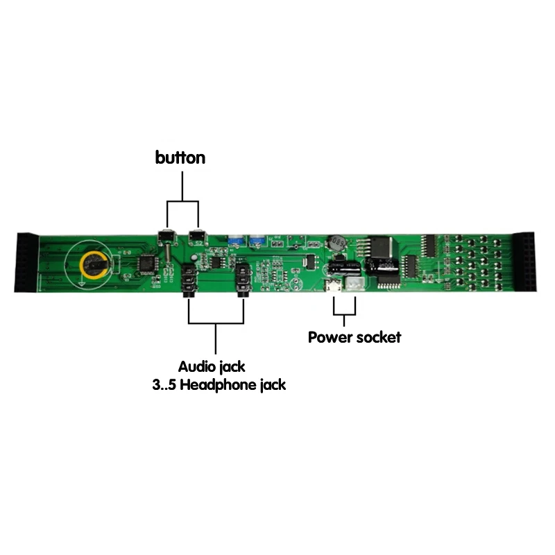 USB 5V или 12V стерео VU метр Индикатор анализатор музыкального спектра 20 сегмент