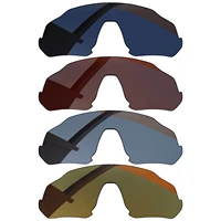 bsymbo 4 pieces blackbrownsliver greybronzy gold polarized replacement lenses for oakley flight jacket oo9401 frame
