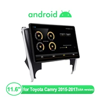 11 6 inch car radio android 10 central multimedia player car stereo auto tape recorder for toyota camry 2015 2017 plug and play