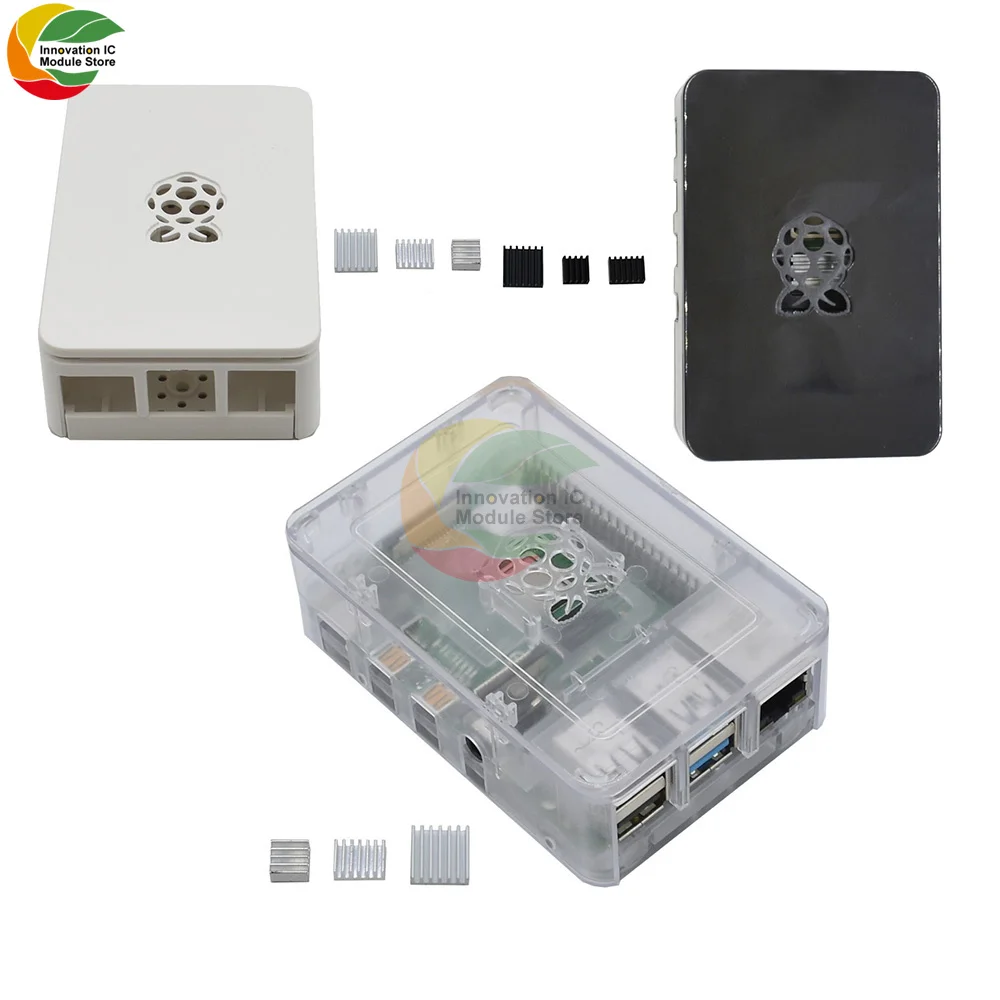 Чехол Ziqqucu для Raspberry Pi 4 корпус из АБС-пластика V4 защитный чехол черный белый