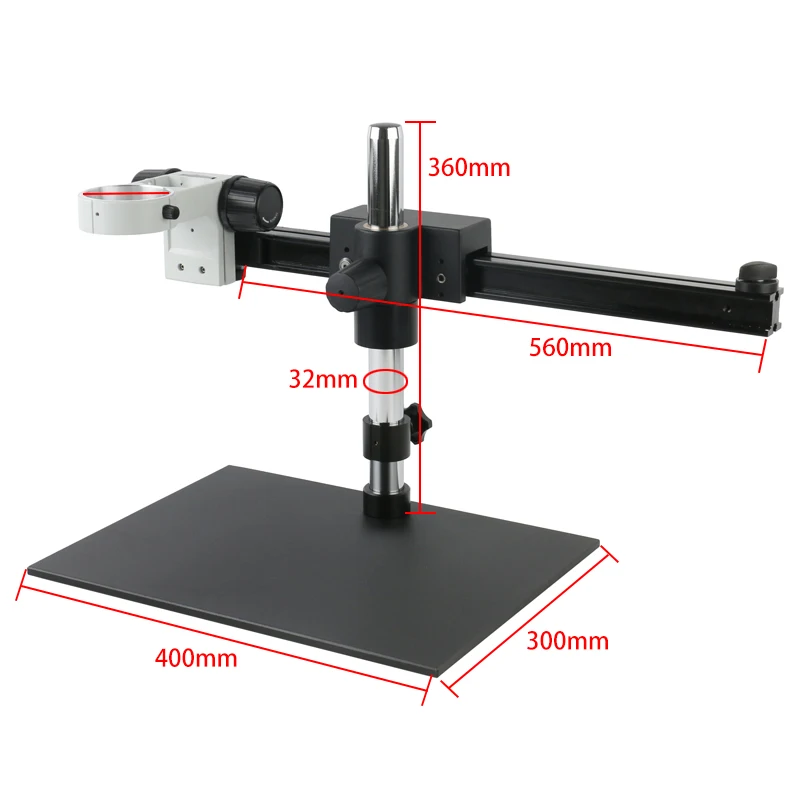 Бинокулярный стереомикроскоп с постоянным увеличением 7 ~ 45X направляющая для