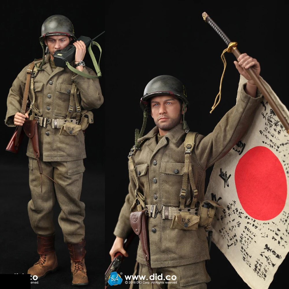 

1/6 DID A80129 WW2 77th Infantry Division lieutenant sam for collection