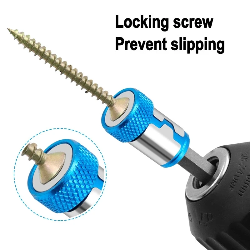1/4” Metal Screwdriver Bit Universal Magnetic Ring For 6.35mm Shank Anti-Corrosion Drill Magnet Powerful | Инструменты