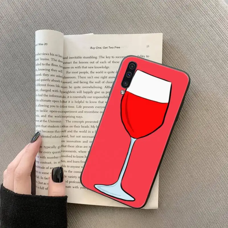 

Coffee Wine Cup Phone Case For Samsung galaxy S 7 8 9 10 20 edge A 6 10 20 30 50 51 70 note 10 plus