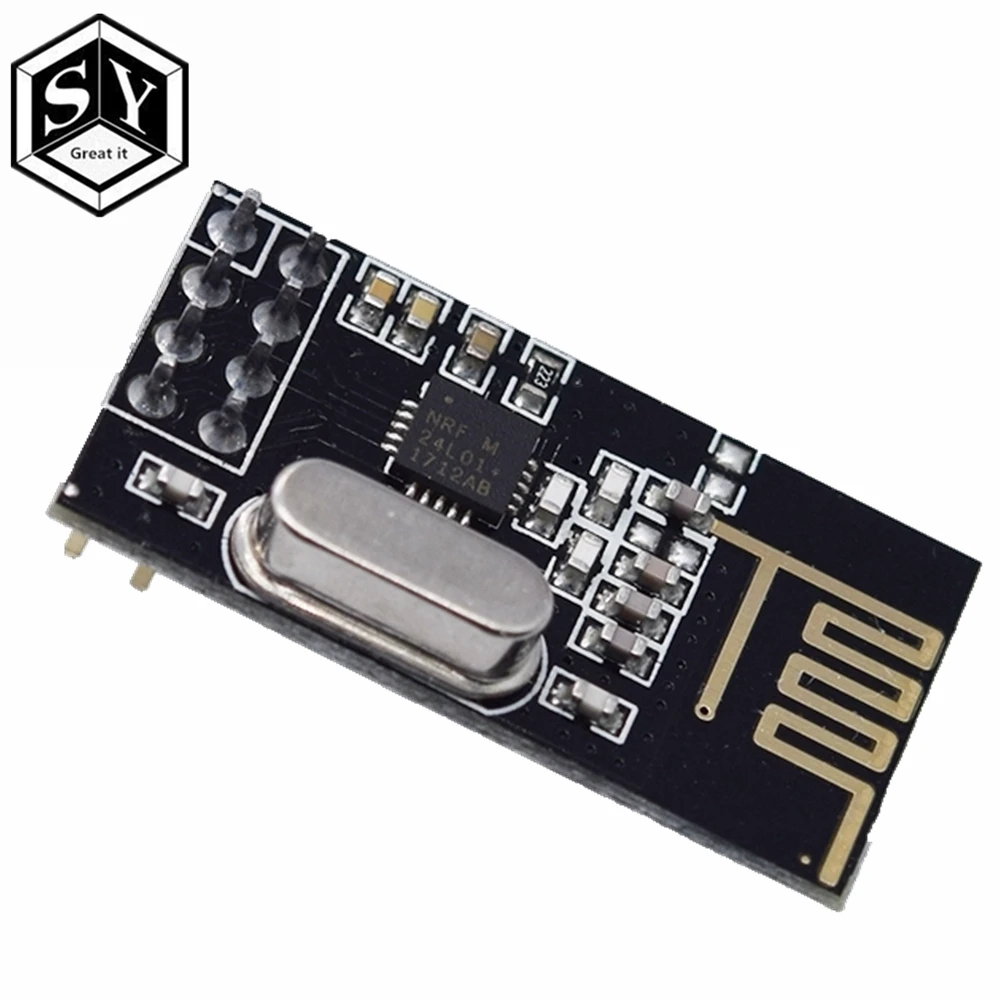 Отлично подходит для Arduino NRF24L01+ модуль беспроводной передачи данных 2,4G/NRF24L01 обновленная версия 2 Мбит/с NRF24L01 разъем Ada