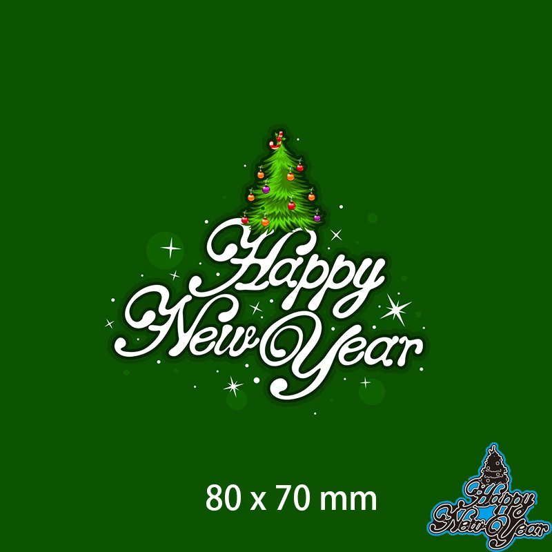 Трафаретный вырубной штамп Рождественская елка Happy Новый год украшение для