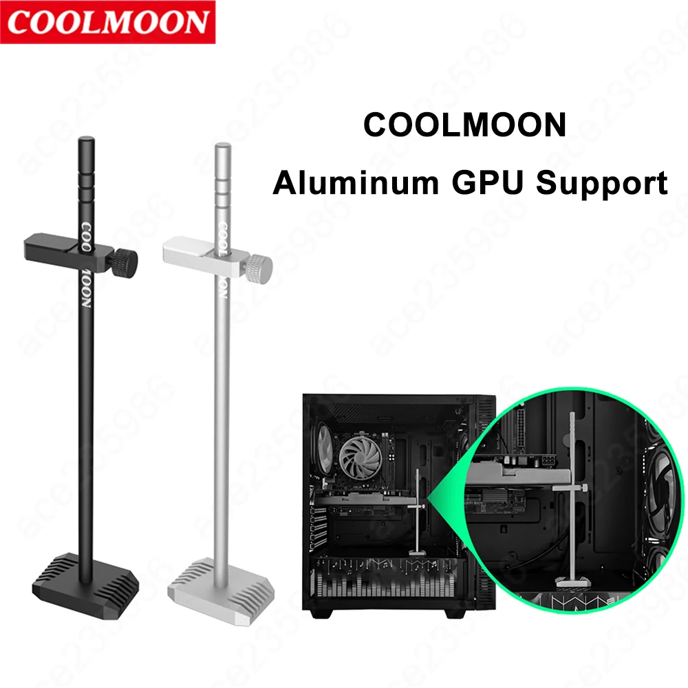 COOLMOON Алюминий GPU кронштейн Графический держатель для карт стационарного ПК чехол